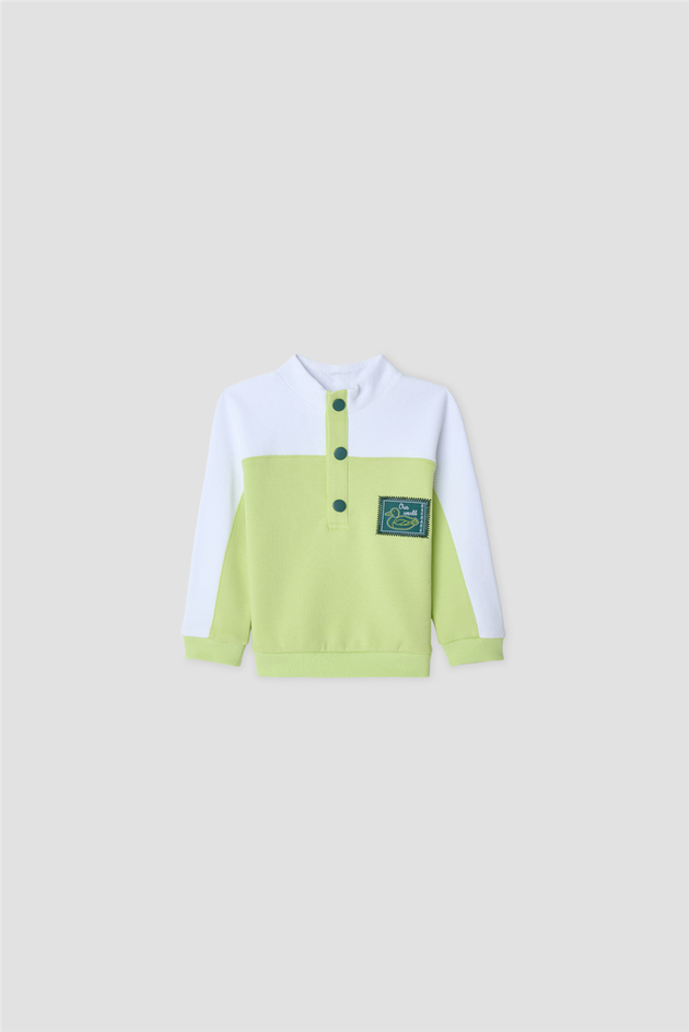 B&G Erkek Bebek Yeşil SweatshirtB&G Erkek Bebek Yeşil Sweatshirt