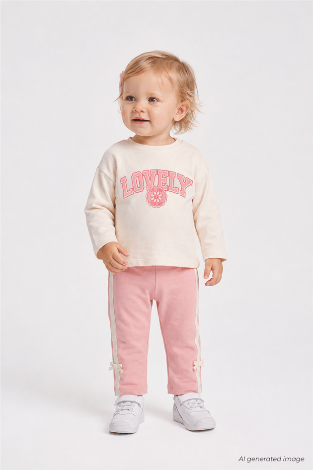 B&G Baby Girls Crew Neck Leggings SetB&G Baby Girls Crew Neck Leggings Set