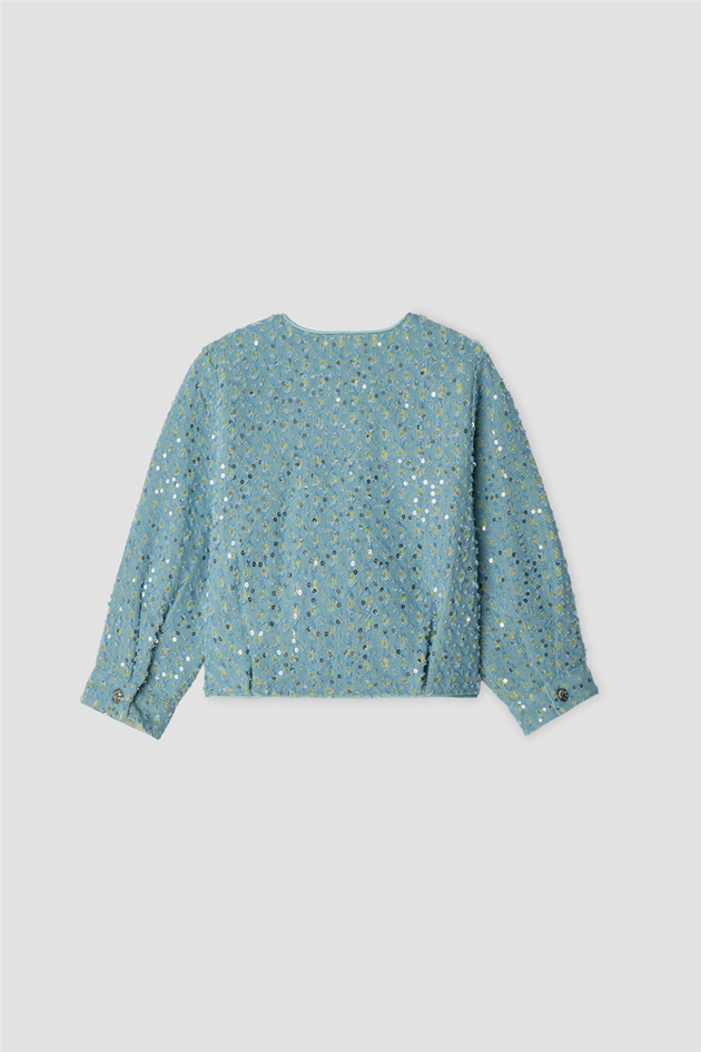 B&G Kız Bebek Denim Desenli CeketB&G Kız Bebek Denim Desenli Ceket