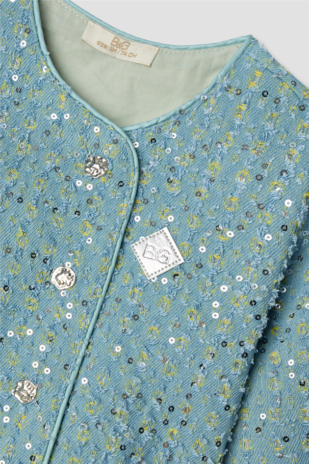 B&G Kız Bebek Denim Desenli CeketB&G Kız Bebek Denim Desenli Ceket