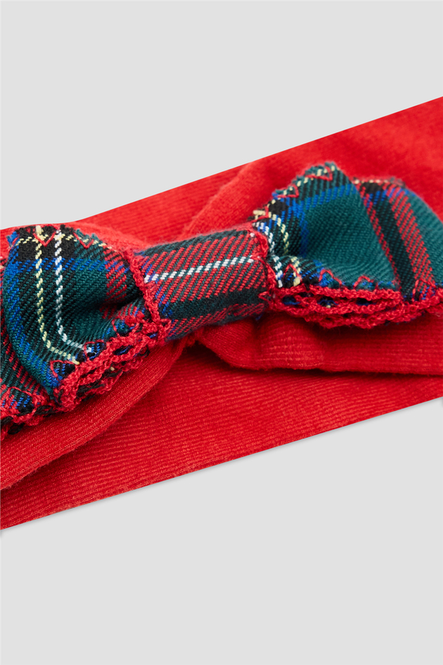 B&G Kız Bebek Ekose BandanaB&G Kız Bebek Ekose Bandana
