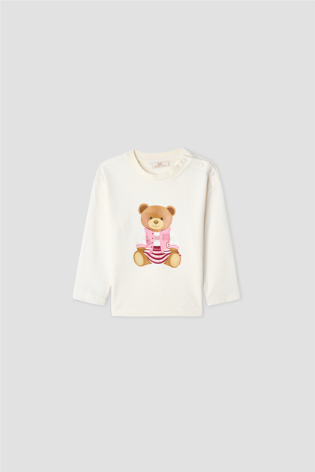 B&G Kız Bebek Ekru TshirtB&G Kız Bebek Ekru Tshirt