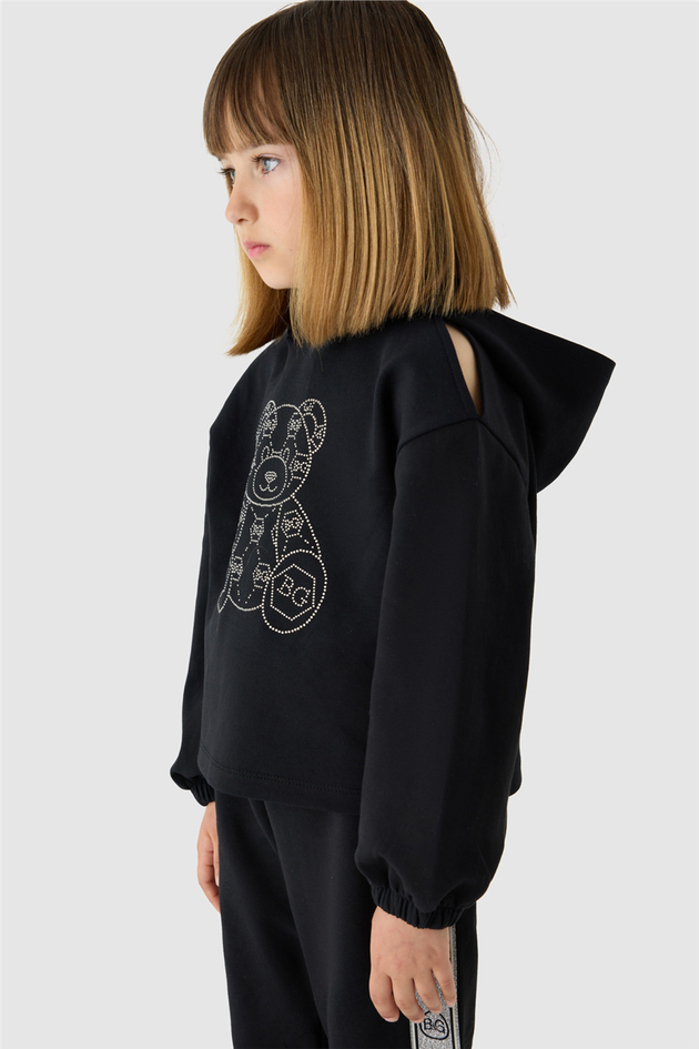 B&G Kız Çocuk Siyah SweatshirtB&G Kız Çocuk Siyah Sweatshirt