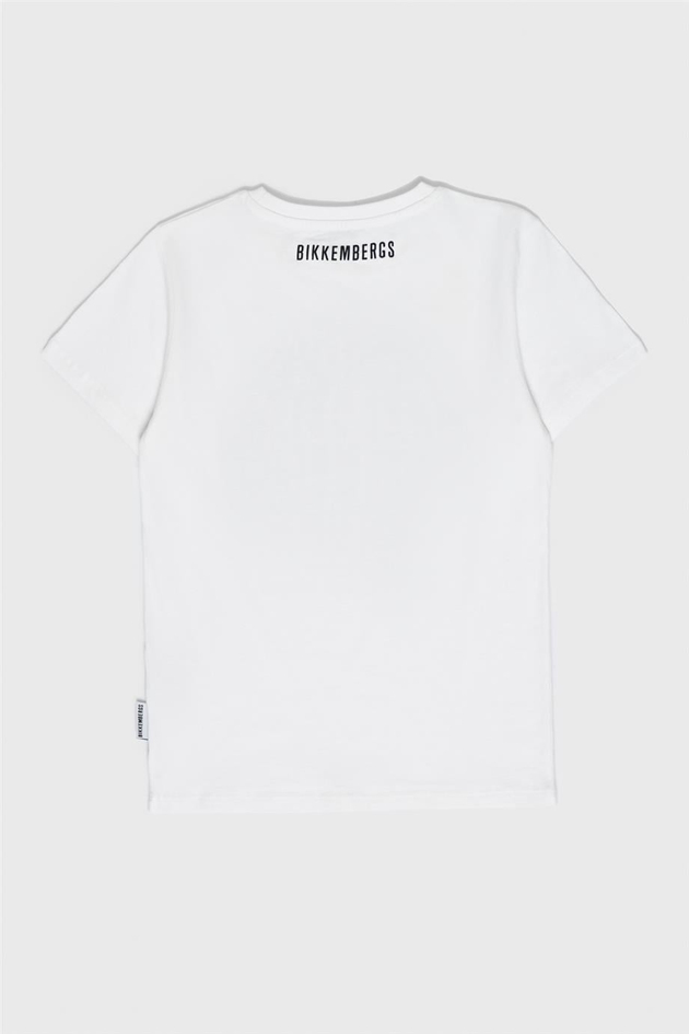Bikkembergs Erkek Çocuk Beyaz T-Shirt