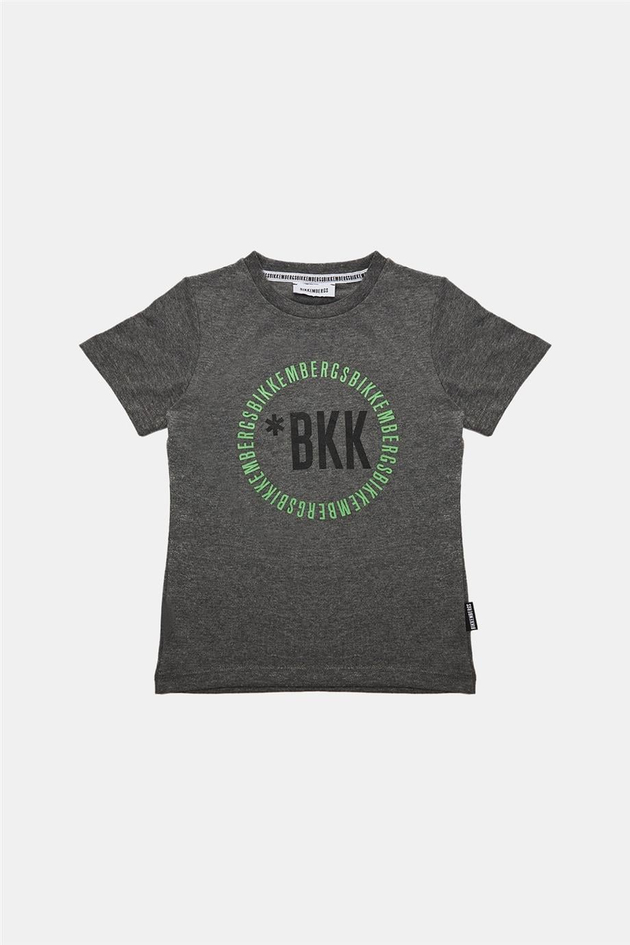 Bikkembergs Erkek Çocuk Gri Melanj T-Shirt
