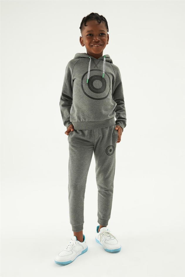 Bikkembergs Erkek Çocuk Gri Sweatshirt