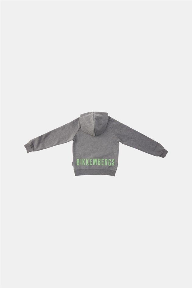 Bikkembergs Erkek Çocuk Gri Sweatshirt