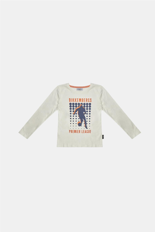 Bikkembergs Erkek Çocuk Kırık Beyaz T-Shirt