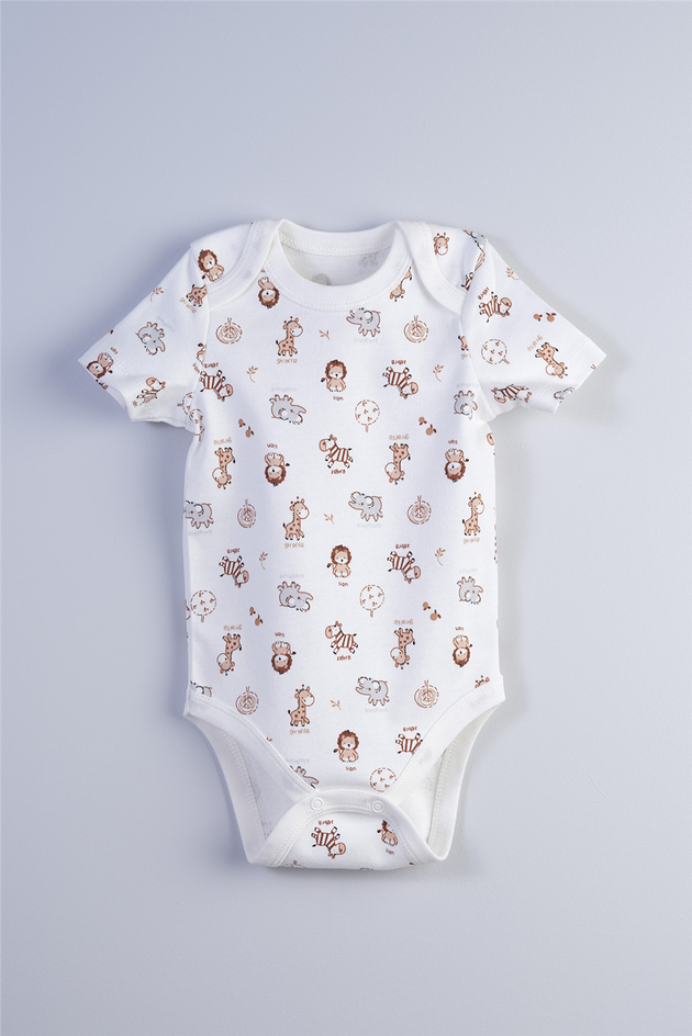 Bondberro Baby Boy Interlock Envelope Neck BodysuitBondberro Baby Boy Interlock Envelope Neck Bodysuit