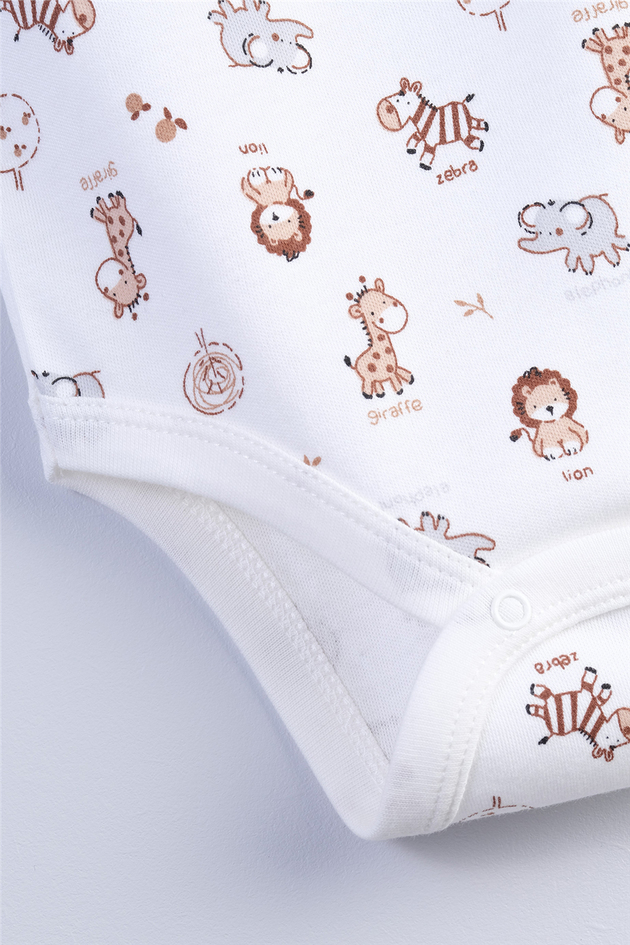 Bondberro Baby Boy Interlock Envelope Neck BodysuitBondberro Baby Boy Interlock Envelope Neck Bodysuit