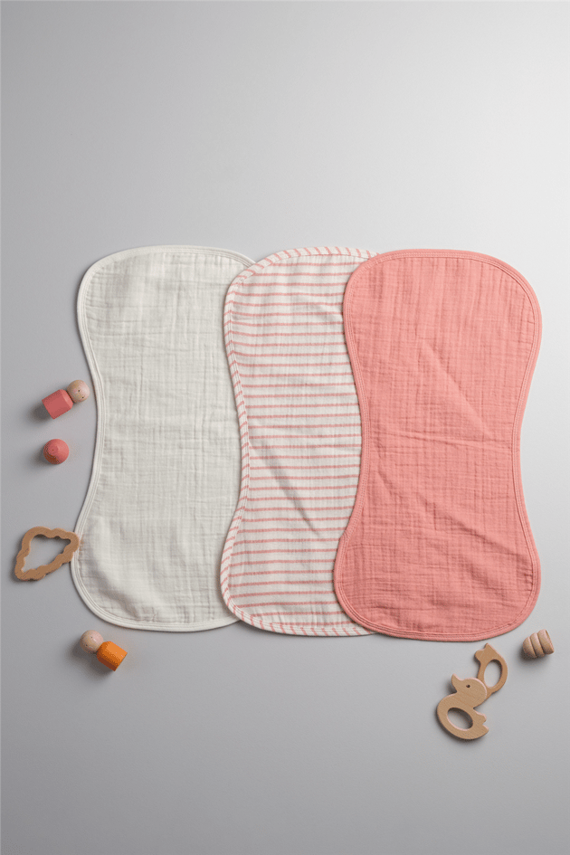 Bondberro Baby Girl Mother & Baby 4-Layer Muslin Burp ClothBondberro Baby Girl Mother & Baby 4-Layer Muslin Burp Cloth