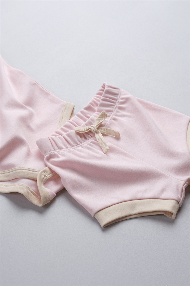 Bondberro Baby Girl Strappy Bodysuit & Short SetBondberro Baby Girl Strappy Bodysuit & Short Set