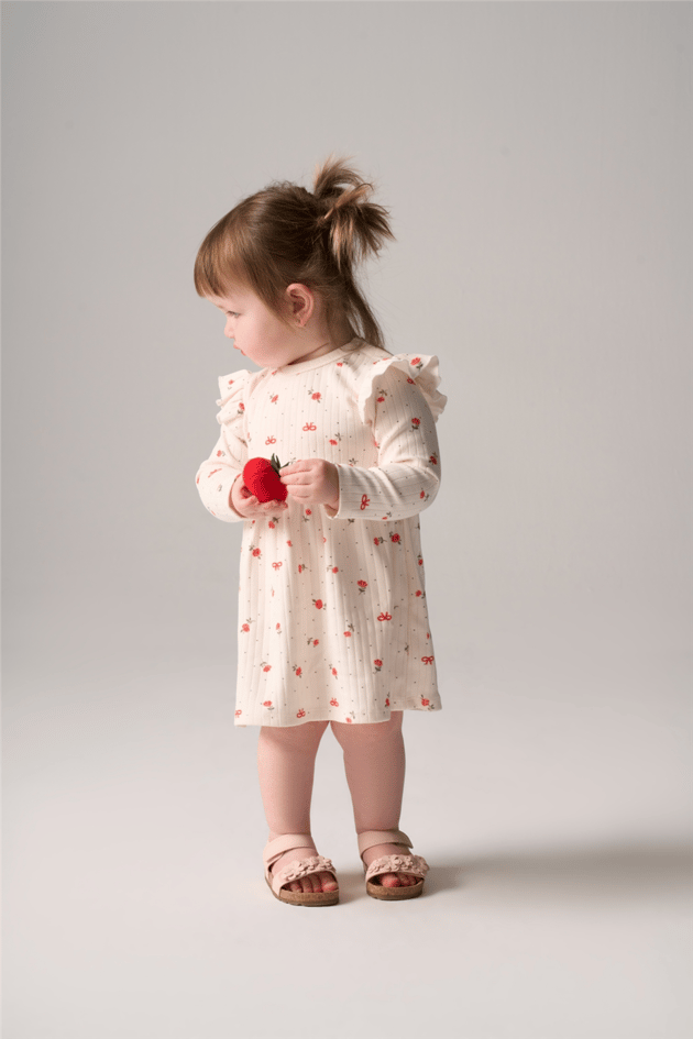 Bondberro Baby Girl Vintage Rose Print DressBondberro Baby Girl Vintage Rose Print Dress