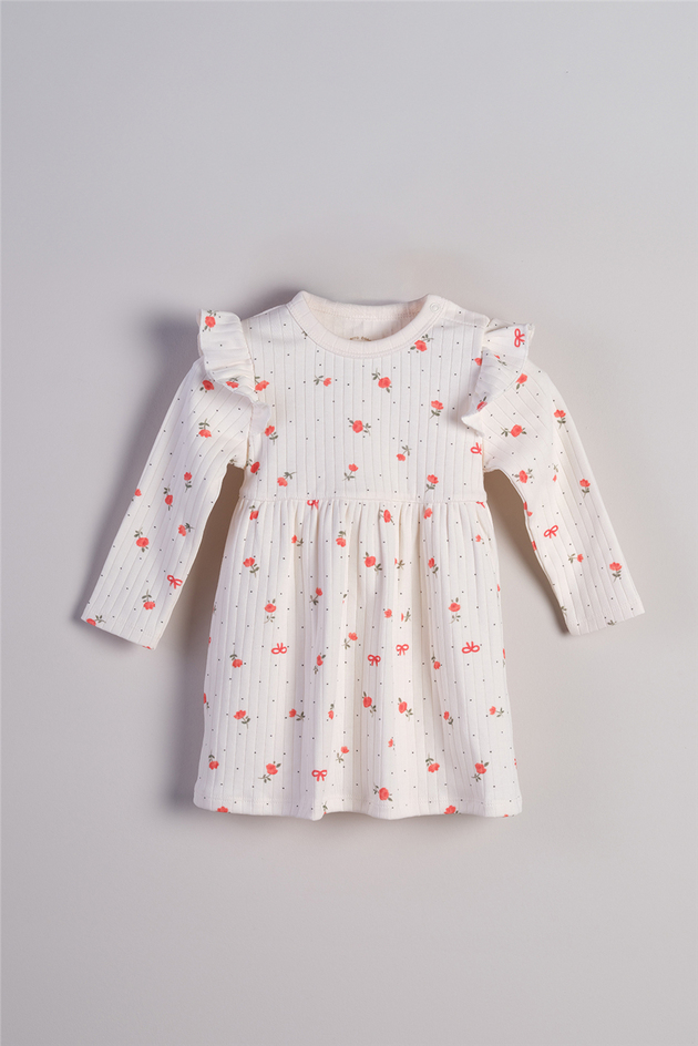 Bondberro Baby Girl Vintage Rose Print DressBondberro Baby Girl Vintage Rose Print Dress