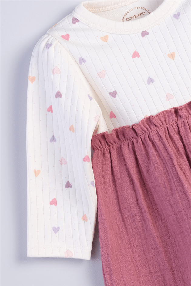 Bondberro Baby Girl Heart Print DressBondberro Baby Girl Heart Print Dress