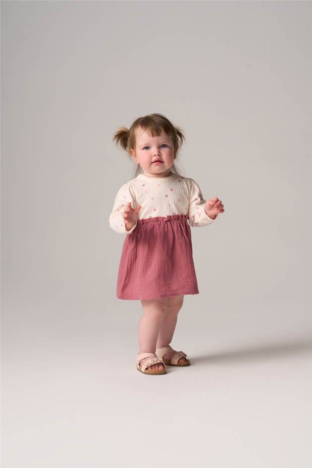Bondberro Baby Girl Heart Print DressBondberro Baby Girl Heart Print Dress