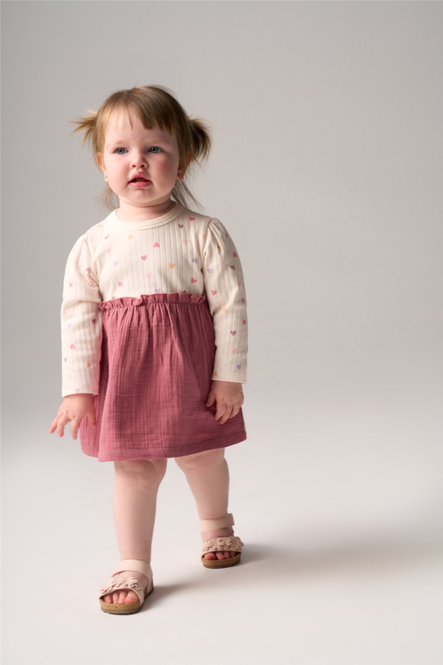 Bondberro Baby Girl Heart Print DressBondberro Baby Girl Heart Print Dress