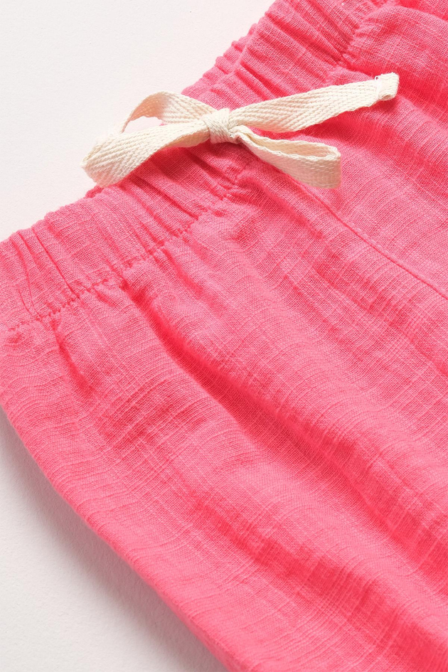 Bonderro Flamlı Müslin Bol Kesim Unisex Çocuk Pantolonu %100 PamukBonderro Flamlı Müslin Bol Kesim Unisex Çocuk Pantolonu %100 Pamuk