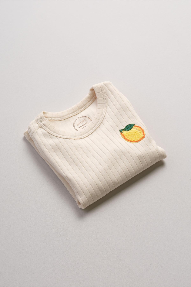 Bonderro Kiraz Nakışlı Kaşkorse Bebek ve Çocuk T-Shirt %100 PamukBonderro Kiraz Nakışlı Kaşkorse Bebek ve Çocuk T-Shirt %100 Pamuk