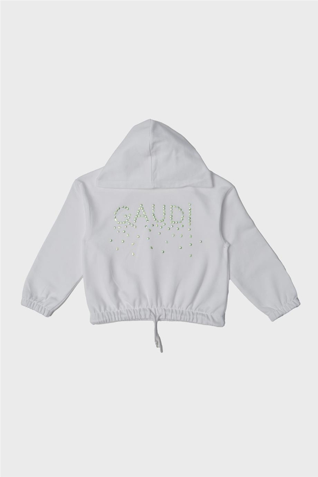 Gaudi Kız Çocuk Beyaz Sweatshirt