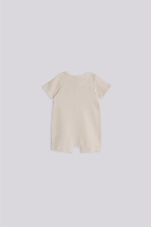 Gb Baby Basic Erkek Bebek Ekru TulumGb Baby Basic Erkek Bebek Ekru Tulum