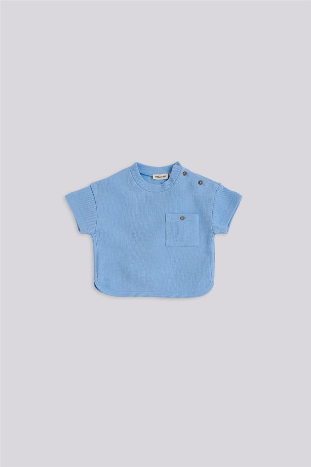 Gb Baby Basic Erkek Bebek Mavi Şort ve Tshirt TakımıGb Baby Basic Erkek Bebek Mavi Şort ve Tshirt Takımı