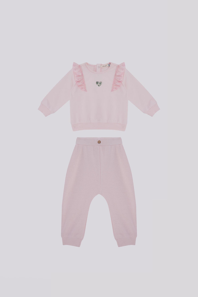 Gb Baby Basic Kız Bebek Pembe Eşofman TakımGb Baby Basic Kız Bebek Pembe Eşofman Takım