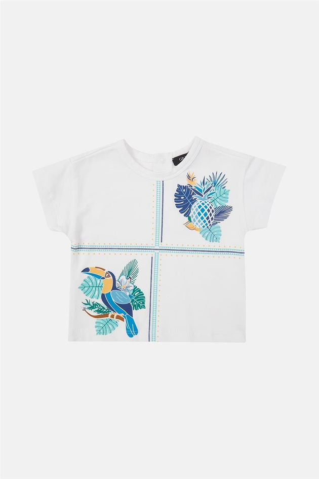 GB Baby Erkek Bebek Beyaz Tshirt