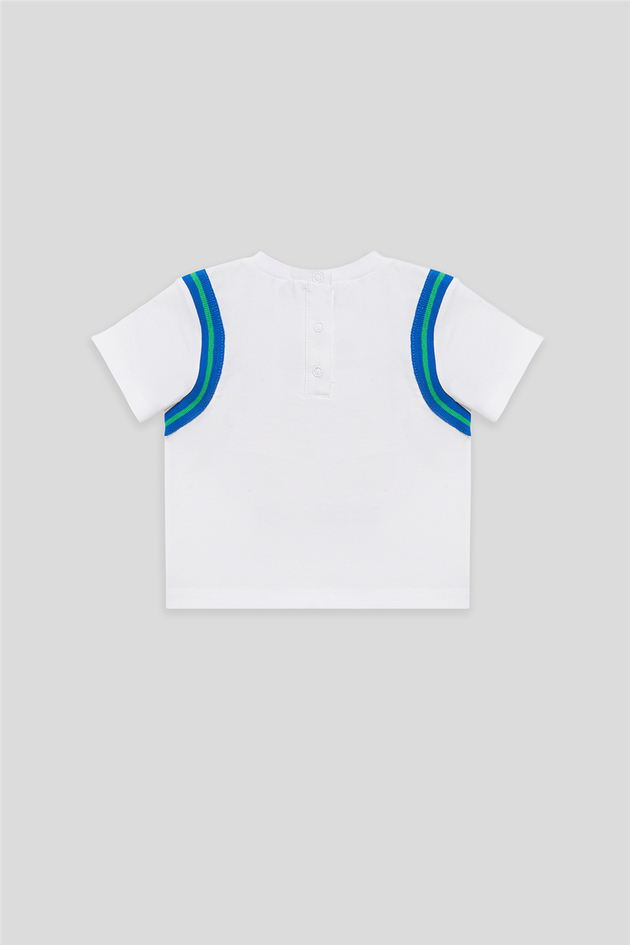 GB Baby Erkek Bebek Beyaz TshirtGB Baby Erkek Bebek Beyaz Tshirt