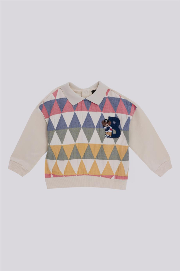 GB Baby Erkek Bebek Renkli SweatshirtGB Baby Erkek Bebek Renkli Sweatshirt