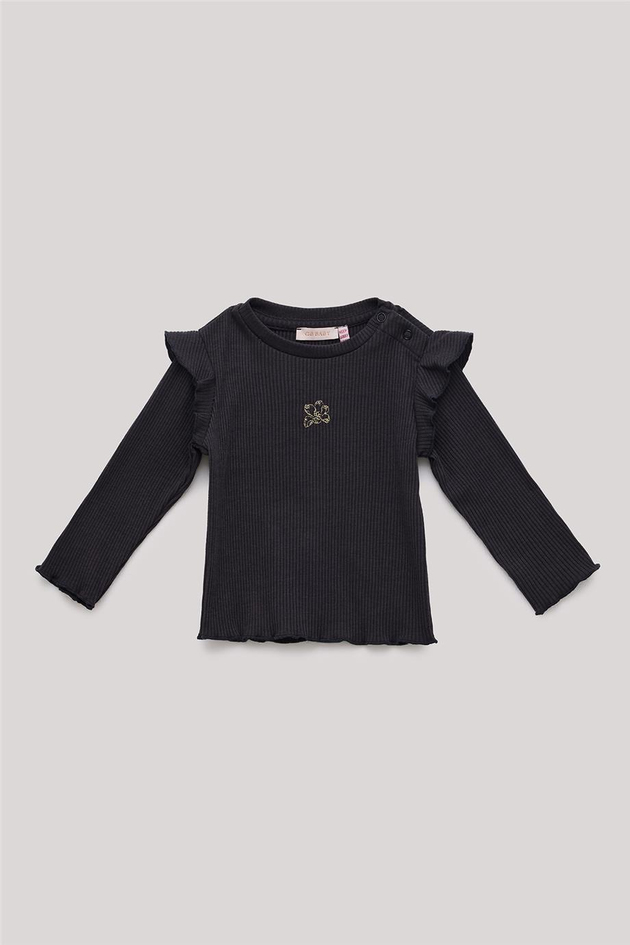 GB Baby Kız Bebek Antrasit T-Shirt