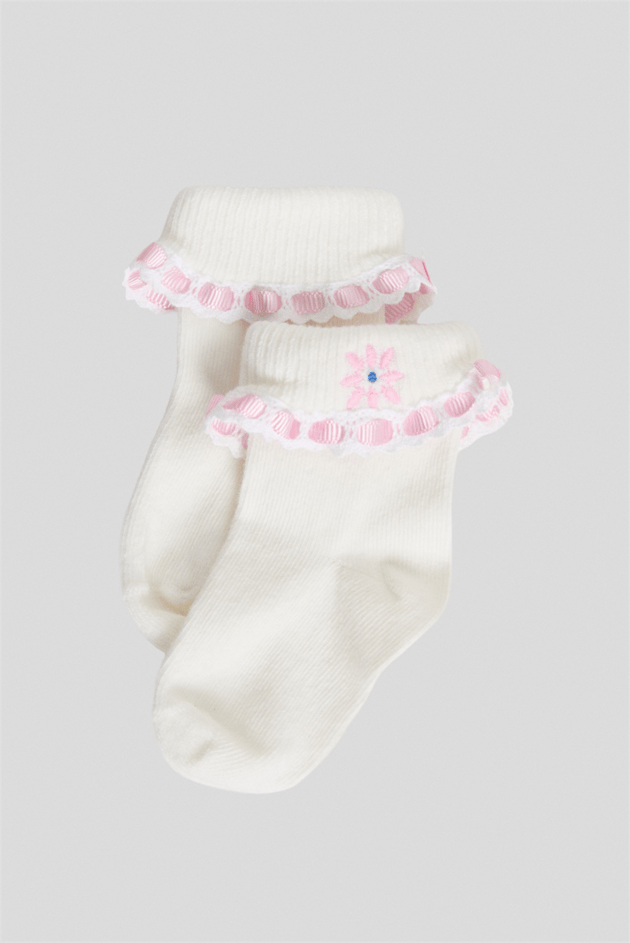 GB Baby Baby Girl White SocksGB Baby Baby Girl White Socks