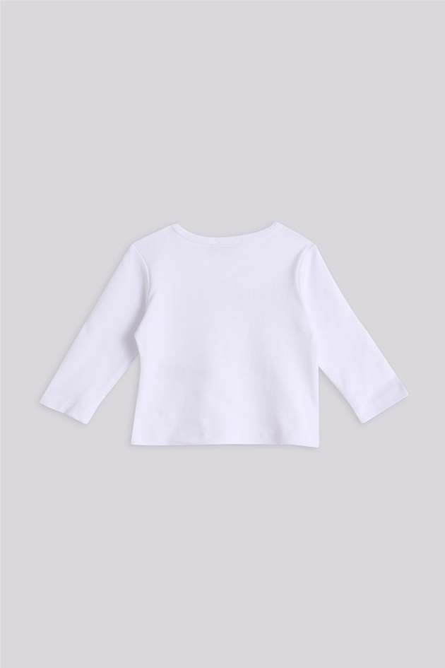 GB Baby Kız Bebek Beyaz T-ShirtGB Baby Kız Bebek Beyaz T-Shirt