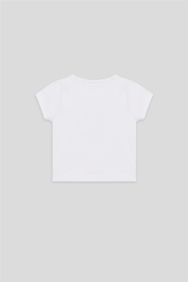GB Baby Baby Girl White TshirtGB Baby Baby Girl White Tshirt