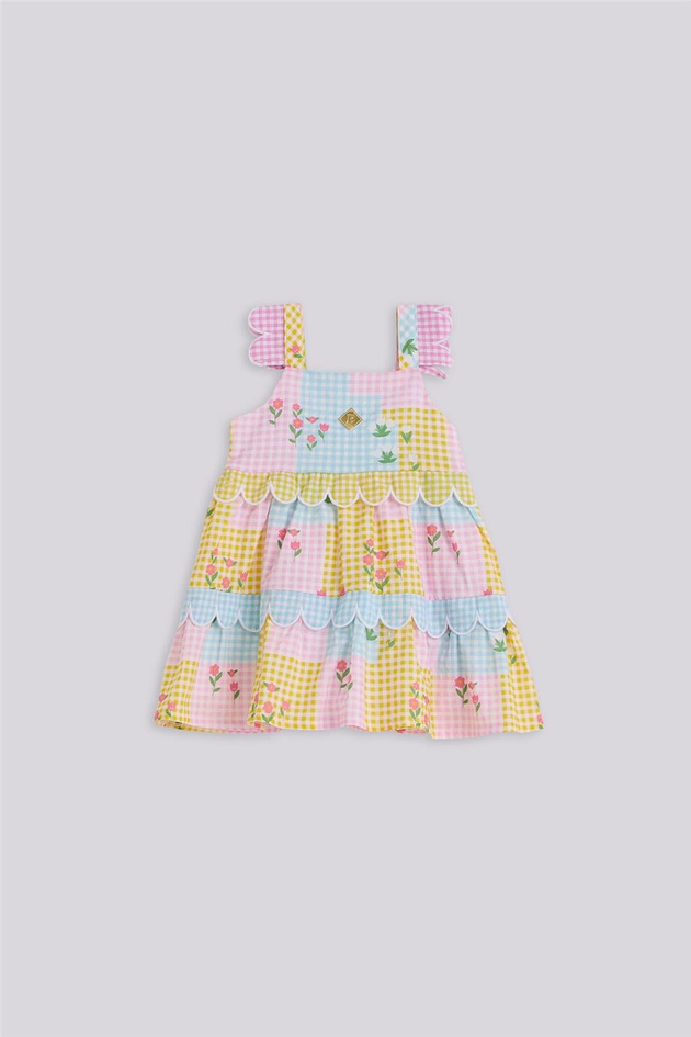 GB Baby Kız Bebek Desenli ElbiseGB Baby Kız Bebek Desenli Elbise