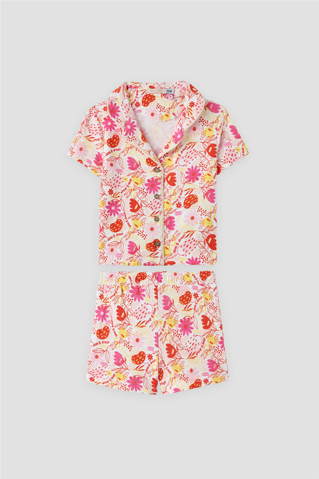 GB Baby Baby Girl Patterned Pyjama SuitGB Baby Baby Girl Patterned Pyjama Suit