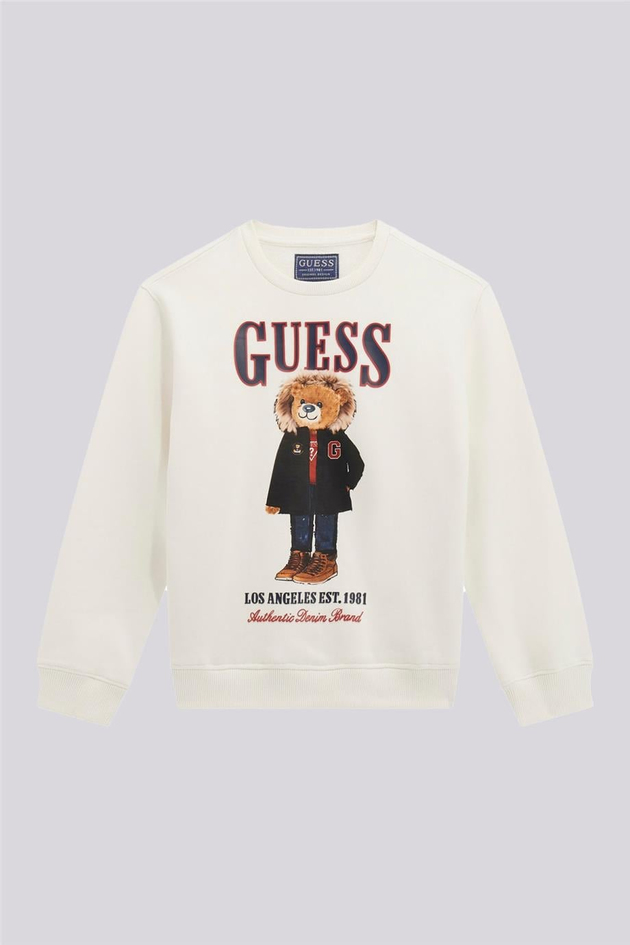 Guess Erkek Çocuk Beyaz SweatshirtGuess Erkek Çocuk Beyaz Sweatshirt