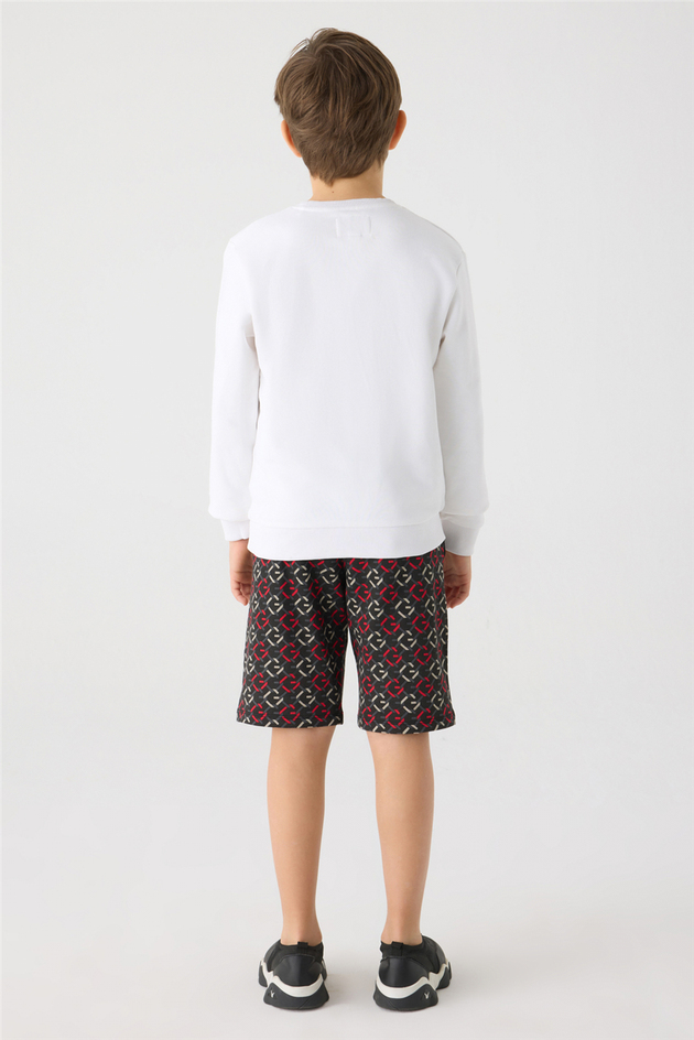 Guess Erkek Çocuk Beyaz SweatshirtGuess Erkek Çocuk Beyaz Sweatshirt