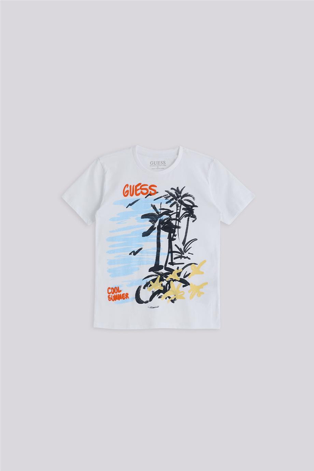 Guess Erkek Çocuk Beyaz TshirtGuess Erkek Çocuk Beyaz Tshirt