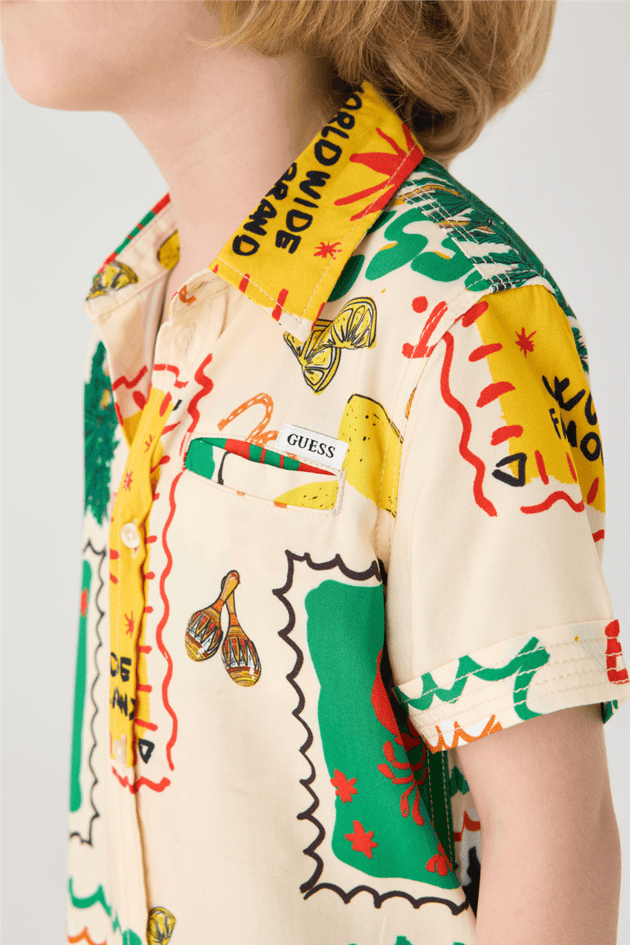 Guess Boy Patterned ShirtGuess Boy Patterned Shirt