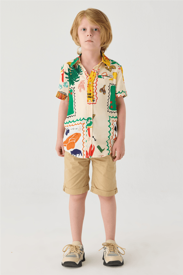 Guess Boy Patterned ShirtGuess Boy Patterned Shirt