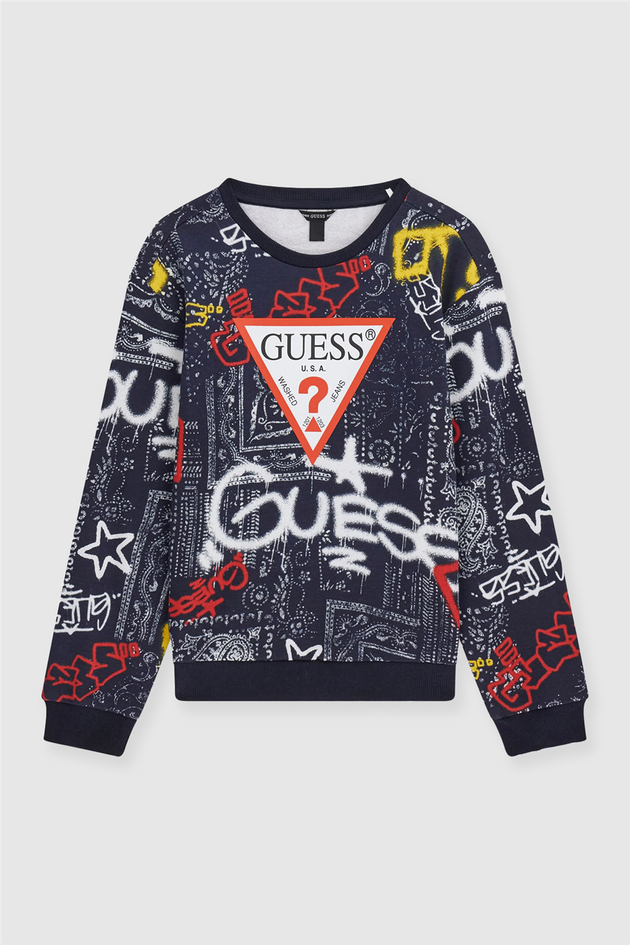 Guess Erkek Çocuk Desenli SweatshirtGuess Erkek Çocuk Desenli Sweatshirt