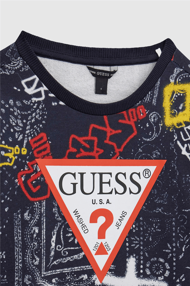 Guess Erkek Çocuk Desenli SweatshirtGuess Erkek Çocuk Desenli Sweatshirt