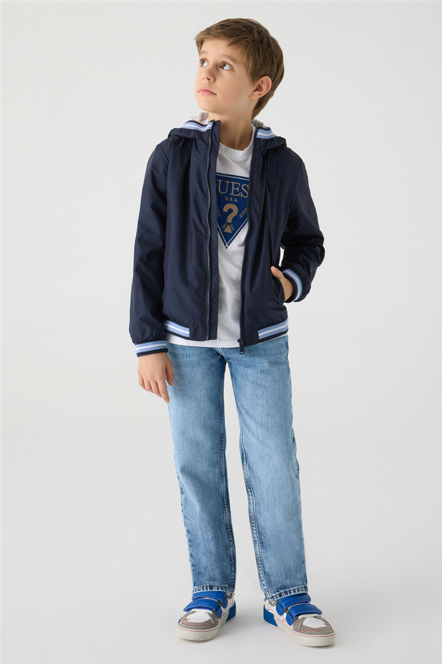 Guess Boy Navy Blue WindbreakerGuess Boy Navy Blue Windbreaker