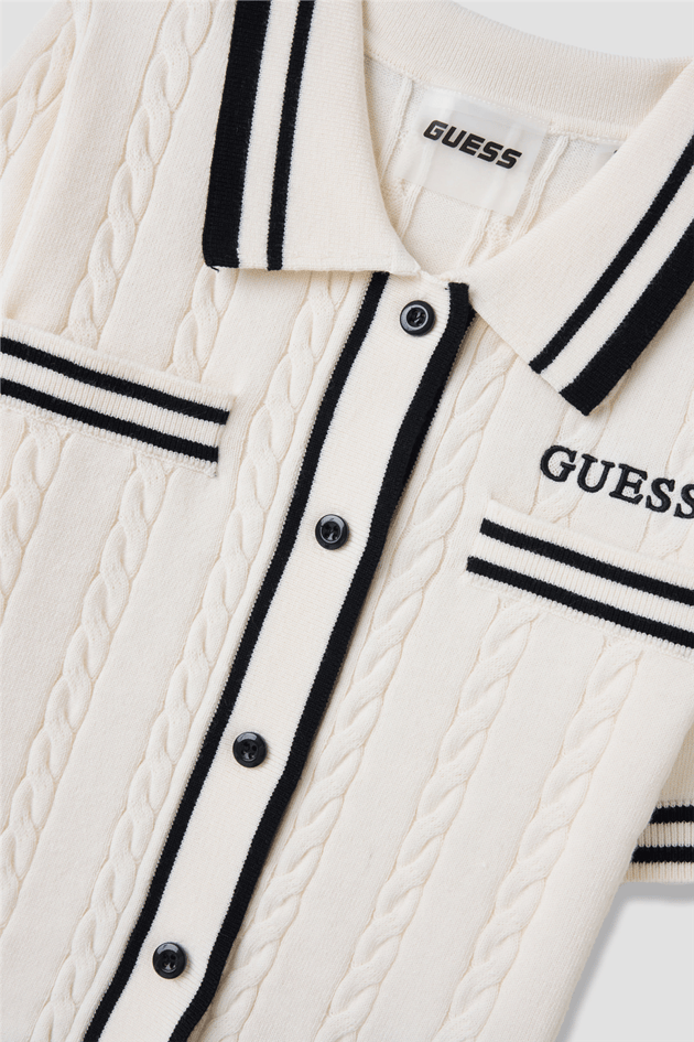 Guess Kız Çocuk Beyaz BluzGuess Kız Çocuk Beyaz Bluz