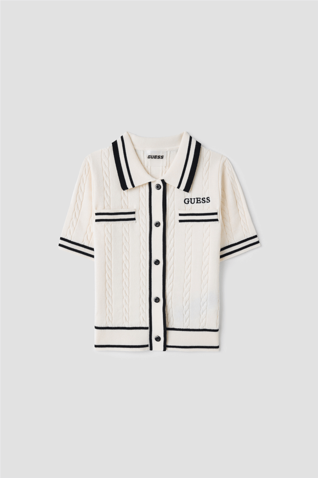 Guess Kız Çocuk Beyaz BluzGuess Kız Çocuk Beyaz Bluz