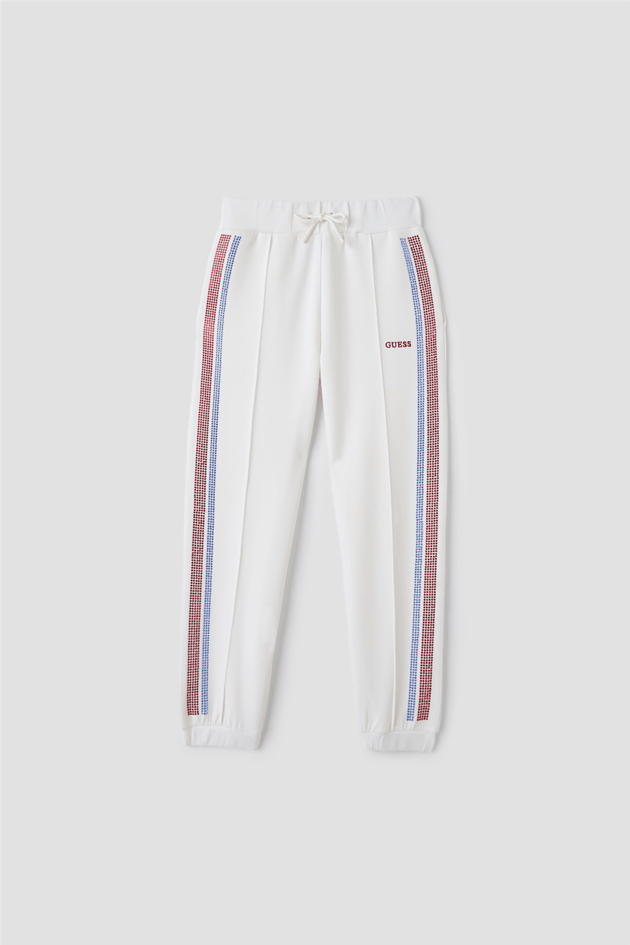 Guess Kız Çocuk Beyaz Eşofman AltıGuess Kız Çocuk Beyaz Eşofman Altı