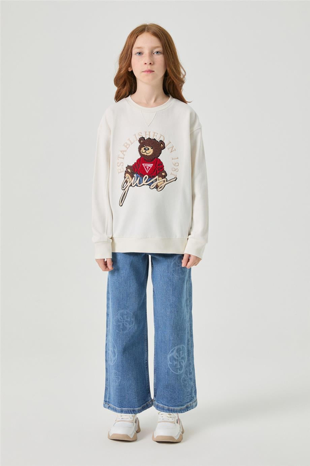 Guess Kız Çocuk Beyaz SweatshirtGuess Kız Çocuk Beyaz Sweatshirt