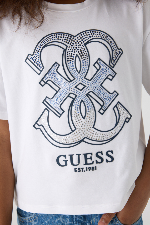 Guess Kız Çocuk Beyaz TişörtGuess Kız Çocuk Beyaz Tişört