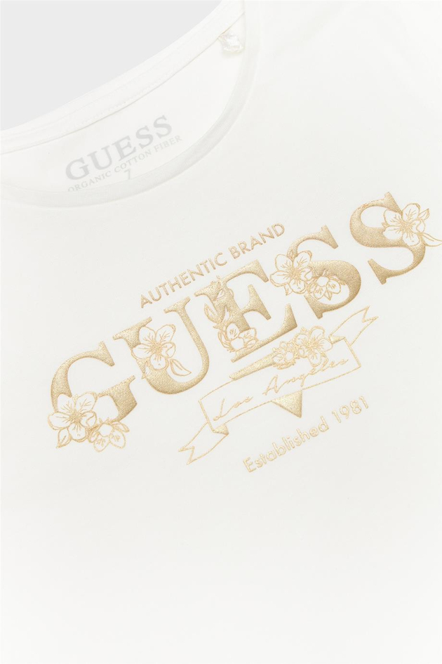Guess Kız Çocuk Beyaz Tshirt